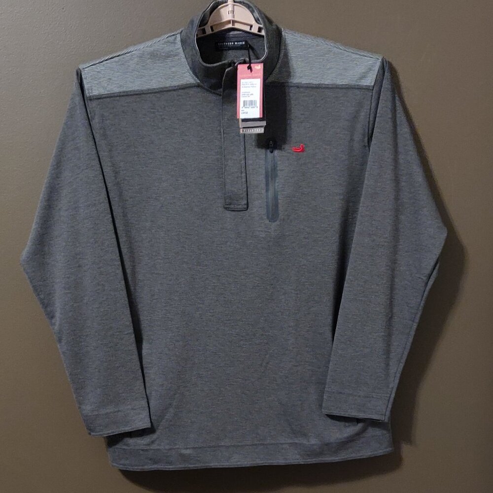 Southern Marsh FieldTec Ridgeway Performance Pullover Charcoal Large - Picture 2 of 5